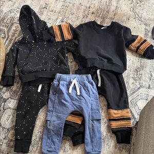Olive and scout Stylish Black and Blue Kids Bottom and Sets